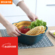 Eight-piece sink drain basket kitchen multi-functional vegetable basket double-layer drain basin kitchen supplies vegetable basket filter extra large + large + medium + small in random colors
