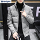 Navigare Italian dinghy winter down jacket for men 2024 new trendy brand thickened handsome versatile short winter coat gray M