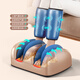 AUX leg massager, calf massager, muscle soreness, soles, thighs and meridians, fully automatic kneading, heating and compressing artifact, foot massage machine, practical birthday gift for parents, top version\upgraded one-piece leg and foot massage, 64-head kneading massage on the soles of the feet