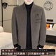 NASAOVER high-end woolen jacket men's autumn and winter short middle-aged casual stand-up collar winter top men's trendy woolen jacket khaki cotton M 90-105Jin Jin is equal to 0.5 kg