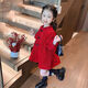 Girls Spring and Autumn Dresses 2025 New Children's Style Thickened Skirts Baby Girls Spring Princess New Year Skirts 118 Styles Spring and Autumn Ethnic Red 130