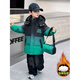 Fat Donglai buys boys' winter down cotton-padded jacket with 50% off plus velvet and thickened lamb's wool gradient color foreign style purple_free satchel + lamb's wool lining 110 cm_recommended height around 100-110