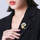 Qlady flower corsage brooch, high-end female brand, high-end pin accessories, National Day and Mid-Autumn Festival birthday gift for mother
