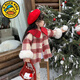G.duck parent-child clothing, winter mother-daughter clothing, quilted woolen plaid coat, big children's princess style coat, western style battle coat, quilted plaid jacket (the size must be ordered separately) 80 girls (17-22Jin Jin is equal to 0.5 kg)