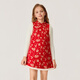 POLOWALK New Year's style girls' sleeveless dress 2026 new Chinese style embroidered dress B61W616B0021 red 120