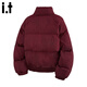 CHOCOOLATE it winter cold-proof and warm men's cotton coat, loose, comfortable and casual animal year red jacket gray S recommended 95Jin Jin equals 0.5kg -105Jin Jin equals 0.5kg