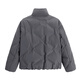 GXG Men's Casual Embossed Stand Collar Warm Short Down Jacket Gray (New) L