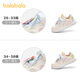 BALABALA balaOne children's shoes, children's sneakers, girls' 2025 new spring and autumn breathable white shoes, white pattern, tone 00310 31