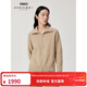 Zhenbei ZB/Jianbei thickened pure cashmere sweater women's lapel long-sleeved double zipper knitted cardigan jacket 2025 new product 31320 natural color thick section 2XL (115)