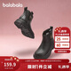 Balabala children's shoes children's boots Martin boots girls 2025 new autumn and winter short boots zipper versatile shoes 208425141023