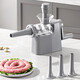Sausage enema machine household sausage enema machine artifact food grade manual sausage filling tool can sausage casing sausage machine food grade modern gray 4 intestine mouth / integrated storage