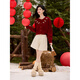 Shangjing Sweater Women's 25 Winter New Women's Clothes Exquisite Three-dimensional Decoration High-end New Year Red Atmosphere Western-style Cardigan Sweater