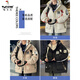 Woodpecker Down Jacket Men's Winter 2025 New Textured Workwear Jacket Men's Hooded Thickened Teenagers' Winter Winter Wear Khaki M