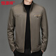 Hengyuanxiang Papá Ropa de otoño e invierno Chaquetas de algodón puro para hombres Chaquetas de mediana edad Ropa para hombres Papás ​​de mediana edad Más terciopelo engrosamiento Algodón puro Color caqui claro Calcetines de algodón sin color más terciopelo 4XL 195 Recomendado 170-185 Jin Jin es igual a 0,5 kg