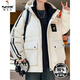Woodpecker Workwear Down Jacket Men's Winter Thickened Warm Jacket Men's Winter White Duck Down Jacket Teenagers Coldproof Clothing 9189 Purple L Approximately 110 to 125 Jin Jin equals 0.5 kg Can be worn