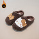 Girls' Cute KT Cat Cartoon Baotou Slippers for Outerwear 2025 Winter New Woolen Birkenstock Shoes and Cotton Slippers Dark Gray (Photographed by Inner Length) 29 Inner Length 18cm