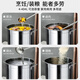 Tuojin imported quality stainless steel barrels from Germany with lids, commercial water barrels, thickened rice barrels, large-capacity oil barrels, household barrels 40*40, extra thick 30T