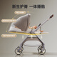 InnoTruth Yunyi stroller is a lightweight stroller that can sit and lie down for 0-3 years old with a foldable belt and shock-absorbing newborn baby walking tool. Yunyi-Cocoa Brown is lightweight and portable + push rod reversible