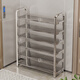 Shoe rack simple entrance door stainless steel household small narrow shoe cabinet new 2025 rental house multi-layer storage rack stainless steel-5 layers 45 upgraded with partitions no Specifications