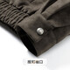 Rich collar 100 wool filling crackle leather jacket quilted warm lapel PU leather jacket winter men's leather jacket men's style