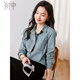 Chushen spring and autumn long-sleeved shirt women's new retro trend layered French denim shirt jacket S143C2004