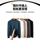 SHANSHAN cashmere pure wool sweater for men 2025 winter thick warm turtleneck long-sleeved knitted inner sweater