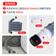 Submarine washing machine drain pipe extension extension pipe ABS sewer pipe with clamp and adapter SQ-19 1 meter
