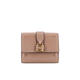 Chloe Women's Tri-fold Wallet Snap Closure Coin Bag Bill Bag Portable Storage Leather Material Metal Lock Nude Color One Size