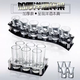 Yusenyi acrylic bullet cup holder bar KTV beer cup holder B52 liquor cup shots one cup holder wonton cup holder bullet cup 250ml (pack of 6