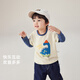 JELLYBABY Spliced Sleeves Cartoon Pattern Long Sleeves 25 New Spring Style Boys Versatile and Handsome Fake Two-piece T-Shirts for Middle Children