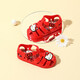 HELLOKITTY children's shoes girls sandals summer breathable and comfortable beach shoes children's fashion jelly shoes 5904 red 31