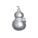 Plain bamboo pure silver 9999 silver ornaments silver gourd Fulu ornaments New Year