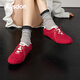 Agsdon moral training shoes women's personalized casual color matching sports shoes soft sole lace-up casual shoes for women B161126 red 36