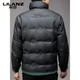 LILANZ Модный утепленный пуховик с воротником-стойкой, мужской повседневный повседневный зимний пуховик 2025 года, мягкая куртка черного цвета, M 165 Рекомендуется 80-95Jin Jin равен 0,5 кг