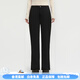 BOSIDENG 2025 New Women's Outerwear Autumn and Winter Down Pants Casual Fashion Wide Leg Straight Cotton Pants B250445106 Black 8056 S 160_66A