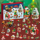 Weihnachten Kinder Geschenk Poke Fun Neujahr Baustein Geschenkbox Geburtstagsgeschenk neues Spielzeug Blindbox Countdown-Kalender Weihnachtsarmband Blindbox Geschenkbox - 24 Schubladen, 1 kleines Gitter, 1 Schublade