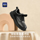Heilan House HLA children's shoes with Velcro children's leather shoes for boys and girls casual shoes D53HN016 black 35