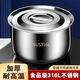 He Jiagong 316L stainless steel lard tank kitchen household high temperature resistant oil basin with lid oil pot oil tank seasoning all-in-one seasoning jar 316 stainless steel oil basin with lid-20cm capacity 4Jin Jin equals 0.5kg