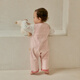 Papa glutinous rice cotton crawling spring baby jumpsuit for men and women baby carrier baby crawling suit pink 73cm