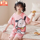 迪士尼（Disney）甜美可爱女童家居服套装优质棉少女款夏季短袖短裤甜美睡衣女孩 687莫代尔 140 大童S码 建议身高140-155CM