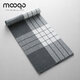 MOOQO scarf men's winter Korean style versatile striped warm scarf birthday gift gift box trendy gray rice line