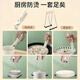 Anti-scalding clip, sliding bowl clip, stainless steel casserole, kitchen dish clip, lifting plate clip, household steamed fish plate clip, simple milk white, 1 pair of anti-scalding hand clips