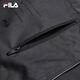 FILA Official Men's Tops Two-piece Set 2026 Spring New Casual Loose Warm Hooded Jacket Dark Charcoal Gray-CC M 170/92A/M