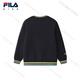 FILA KIDS Children's Clothing Boys' Sweaters 2026 Spring New Children's Velvet Loose Casual Tops Legend Blue-NV 130 cm