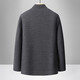 Dad chenille jacket men's velvet thickened middle-aged and elderly woolen cotton jacket middle-aged men's winter clothing cotton clothes dark gray L 175 yards 110-125Jin Jin equals 0.5 kg