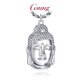 GsunG platinum Buddha head pendant PT950 Buddha head women's hangtag three-dimensional men's platinum Buddha hangtag. Priced by gram. Contact before bidding.