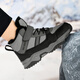 Woodpecker children's snow boots 2025 winter new velvet children's shoes thickened warm cotton shoes minus 40 outdoor boys' cotton boots black gray 31