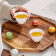 Denbigh disposable kung fu thickened rice husk small tea set cup high-end space tea cup 60ml 50 only with cup holder