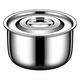 He Jiagong 316L stainless steel lard tank kitchen household high temperature resistant oil basin with lid oil pot oil tank seasoning all-in-one seasoning jar 316 stainless steel oil basin with lid-20cm capacity 4Jin Jin equals 0.5kg