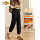 Chujing Dongbei super thick velvet sweatpants for women autumn and winter velvet thickened sweatpants leggings harem warm cotton pants for outer wear gray nine-point sherpa L 110-120Jin Jin is equal to 0.5 kg